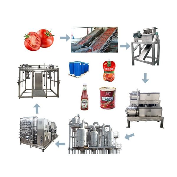 Turnkey Tomato Paste Production Line High Capacity Processing Plant
