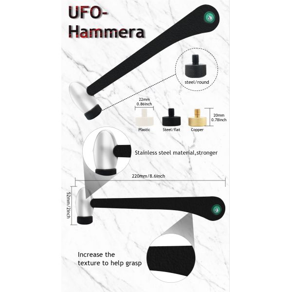 Многофункциональный молоток гравировального станка ювелирных изделий с латунью 4 заменимой голов