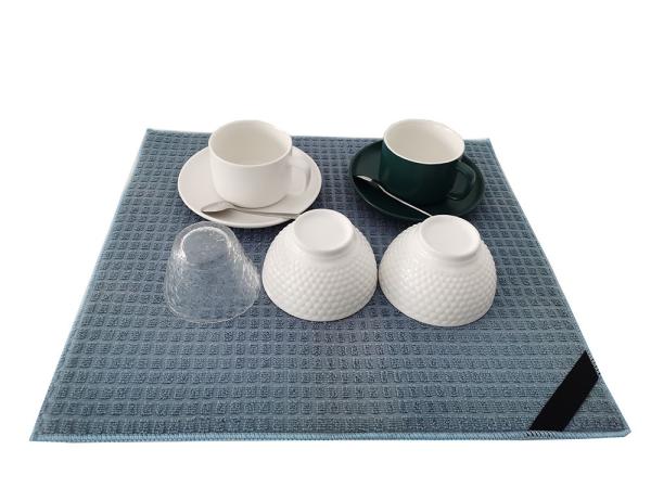 220gsm Microfiber que seca Mat For Kitchen Quick Dry seco todo o poliéster