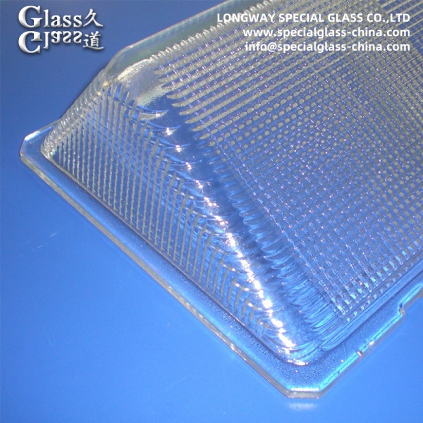 Couverture lumineuse en verre borosilicate pour la lumière industrielle résistant aux températures élevées