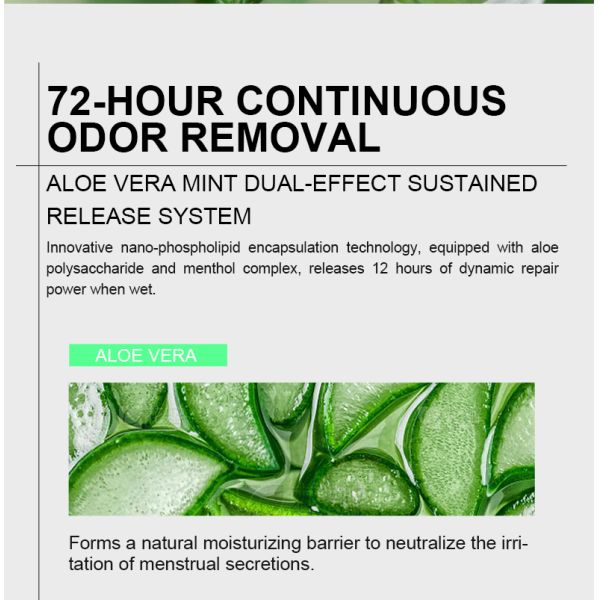 Antibacterial Vaginal Health Products Ice Breathing Ultrathin Biodegradable Menstrual Pads