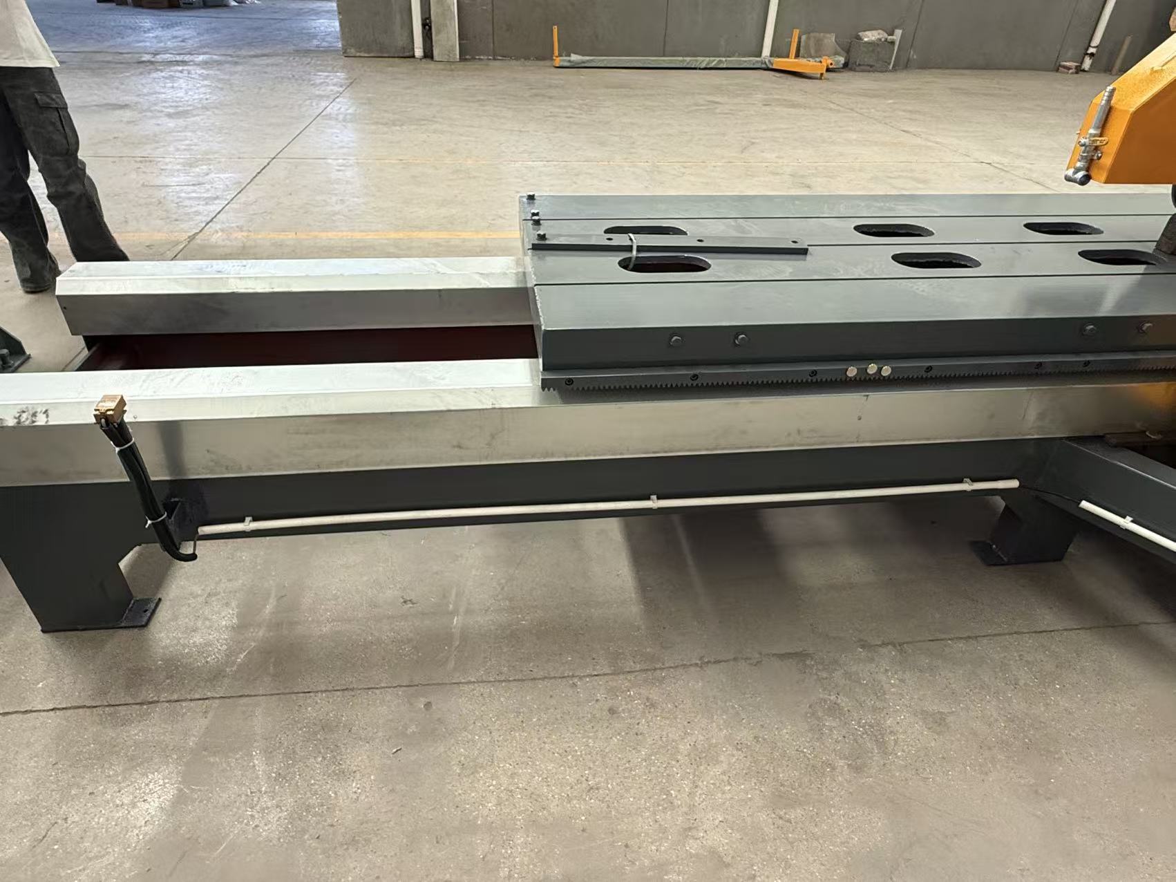 Heavy Duty Chamfer Saw Featuring 11KW Main Motor Power and 350 to 400mm Blade Size Designed for Precise 45 Degree Chamfer Cutting Applications