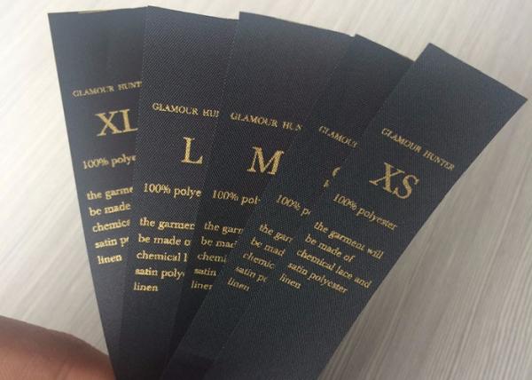 Glitter Brand Black Custom Sticker Labels With Hot Stamping Logo Embossing Printing