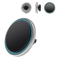 Porte-téléphone magnétique métallique élégant et durable Chargeur sans fil avec lumière pour iPhone