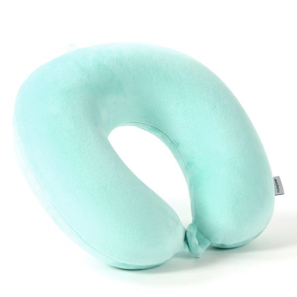 Travel Pillow Memory Foam Head Neck Support for Traveling Soft Washable Cover Included