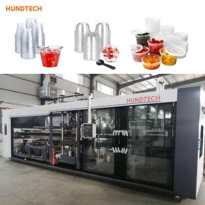 Recipiente de alimento servo do diafragma 3KW que faz a máquina Thermoforming plástico