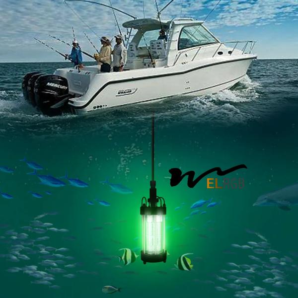 200W 1000W Submersível Luz de pesca Luz de trabalho ao ar livre AC220V