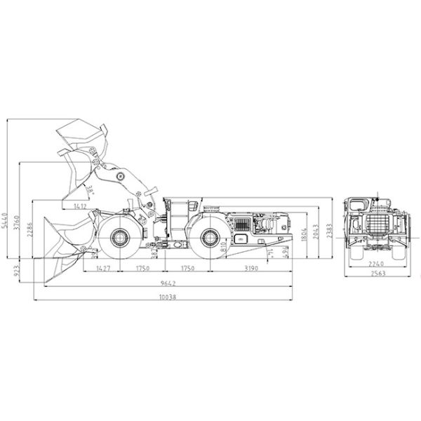 Diesel Underground Scraper For Mine Tunnel