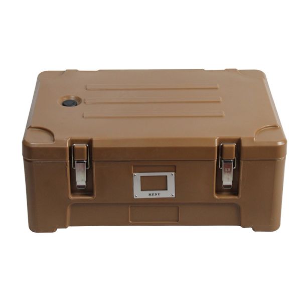 Top Loading Food Pan Carrier 25L Coffee Mobile Hot Food Transportation Boxes For Food Delivery Service Providers