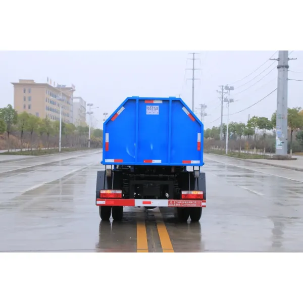 Hot Sale Dongfeng 5000liters/5cbm Small Hook Lift Side Loading Garbage Compactor Truck