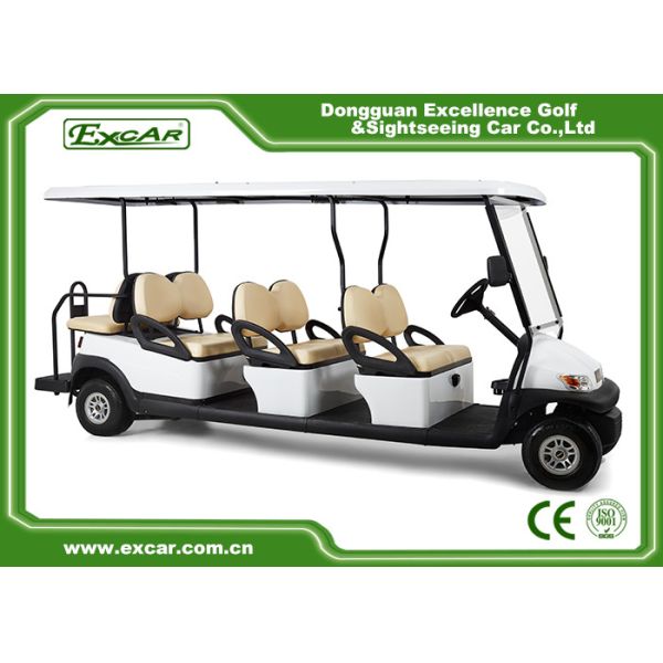 8 Seater Aluminum Chassis 48V Golf Cart 114MM Grounding Clearance