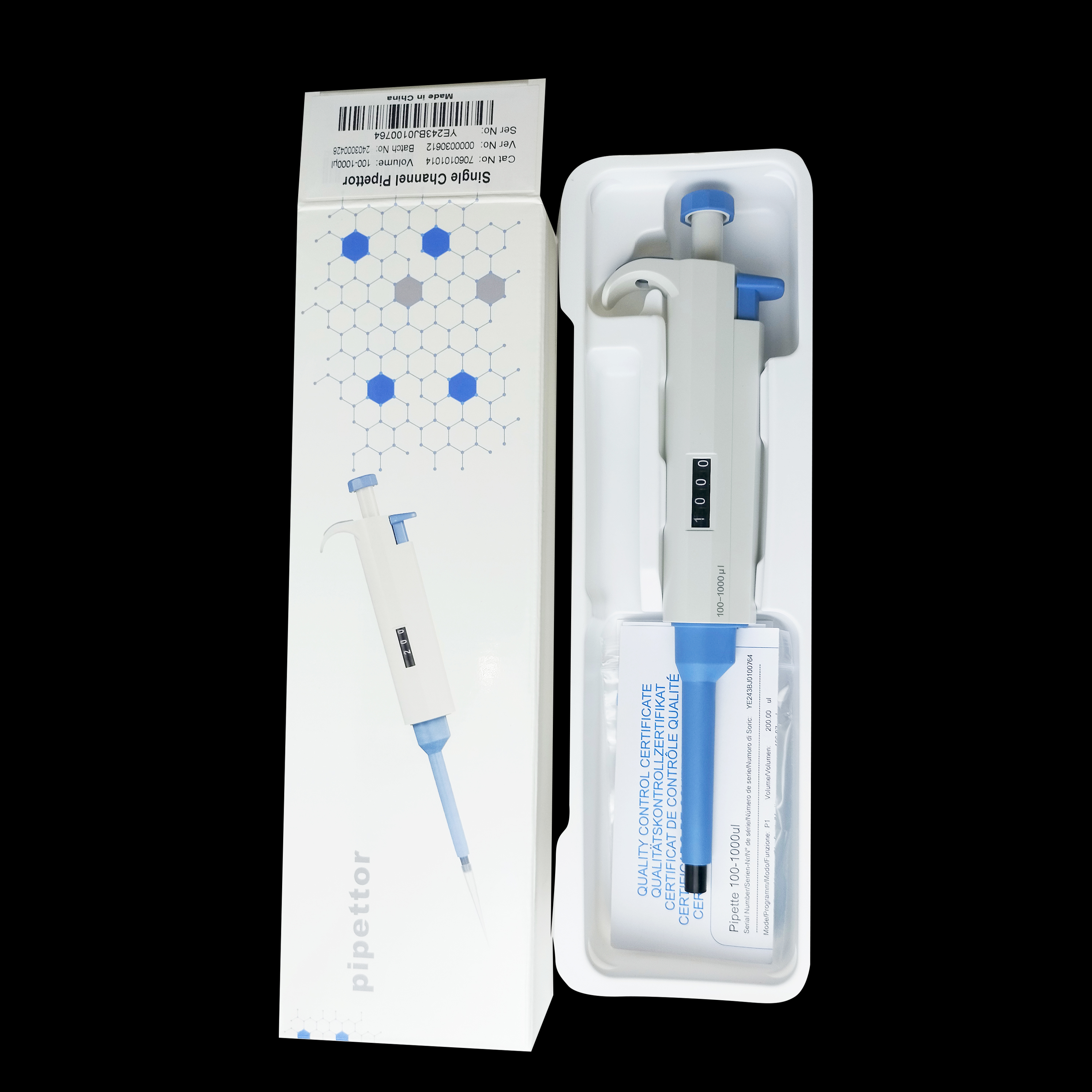 Laboratory Adjustable 0.1ul-5000ul Digital Liquid Moving Transfer Micropipette Lab Single Channel Adjusted Volume Pipettes
