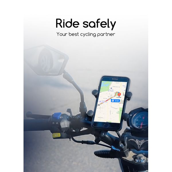 Plastic 12W Motorcycle Wireless Charger Mount For Iphone RoHS CE Listed