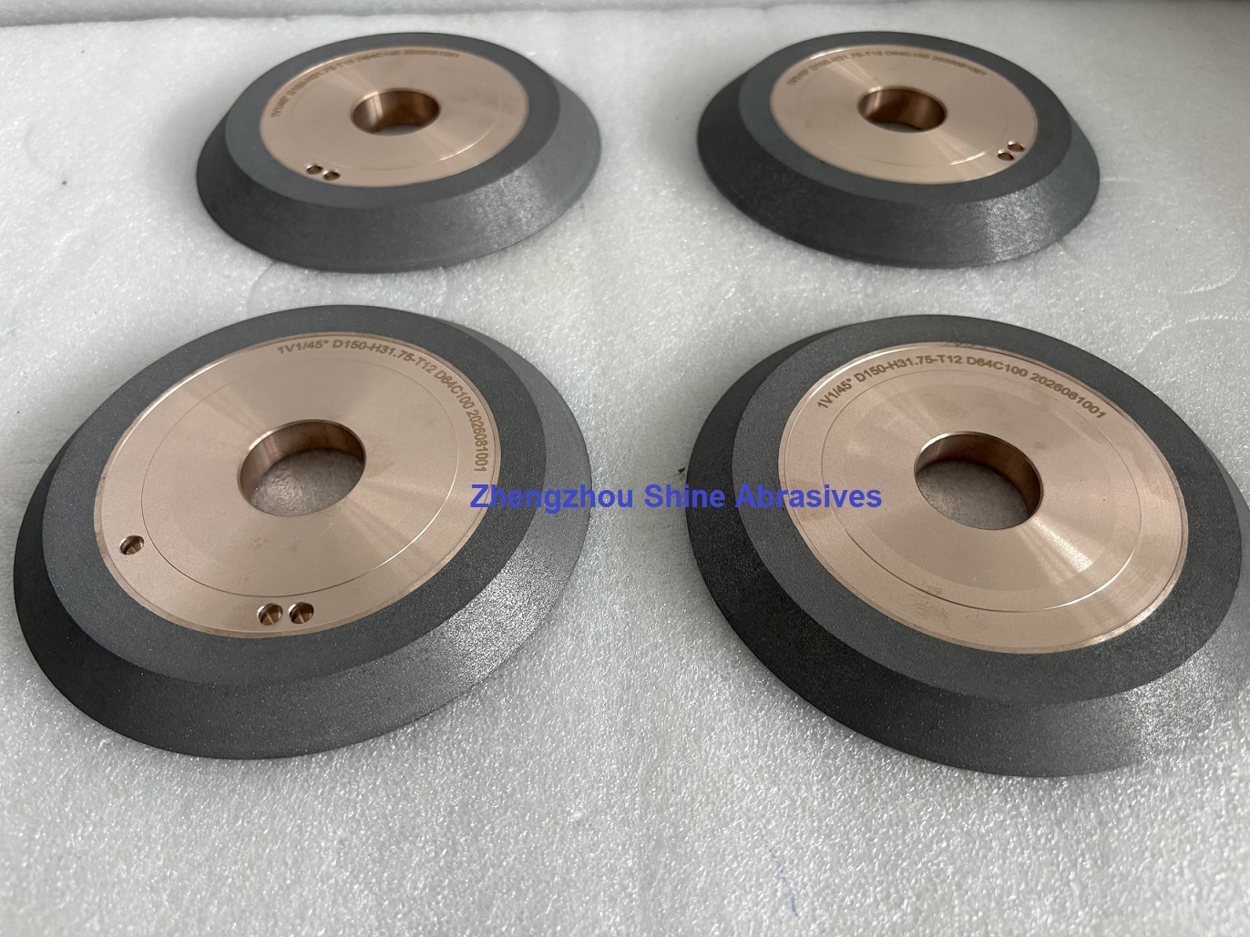 Shine Abrasives CNC Grinding Wheels D64 1V1 Diamond Wheel fluting.