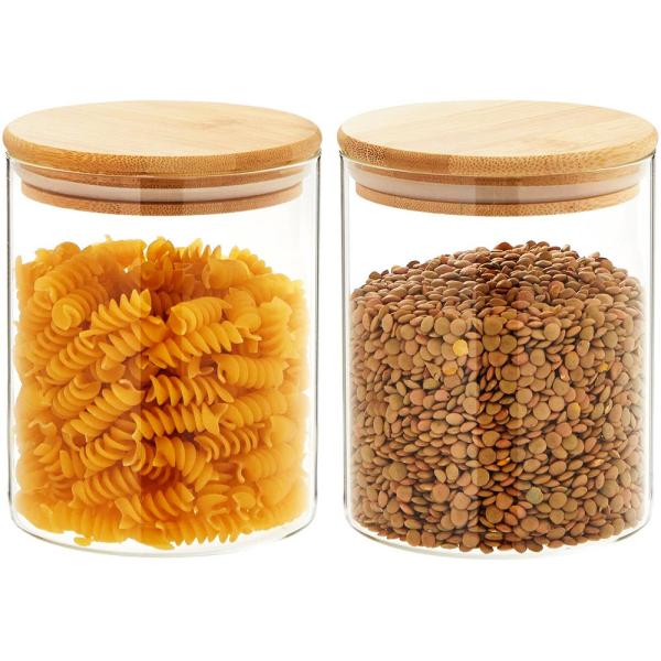 Canninng Leakproof Cover Bamboo Jar Lids With Hole Straw Bottle Caps Kitchen Lids