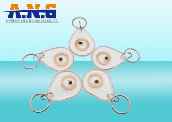125kHz Transparent RFID Key Tag Low Frequency ID Card for Access Control