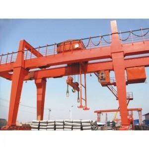 U Type Subway Turn Slag Hook Double Girder Gantry Crane 75t M6 Outdoor