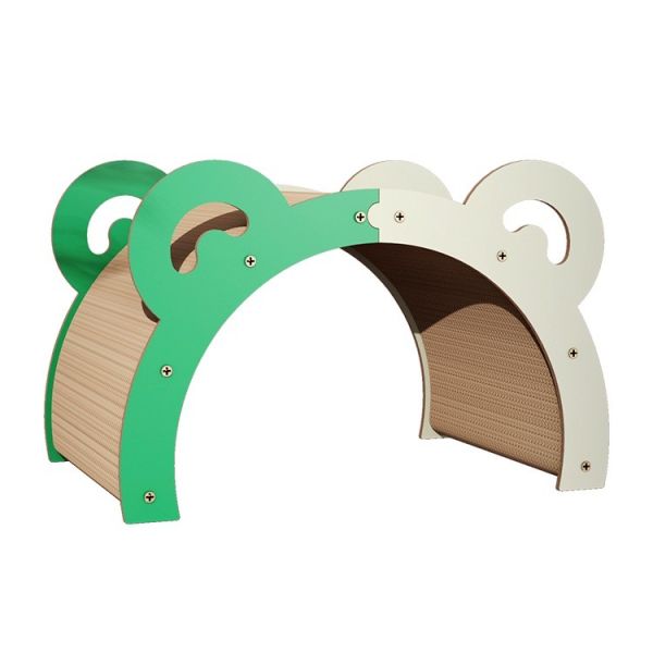 Corrugated Paper Style Cat Bed Scratcher Funny Comfy Lounge Cardboard Couch for Feline Fun