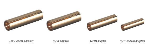 1.62MM X 1.246MM LC Phosphor Bronz Optic Fiber Split Sleeve