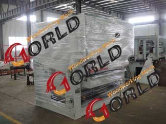 BSGKR-R13 Two Heads Fast Speed Feeding Plywood Veneer Finishing Polishing Sanding Machinery