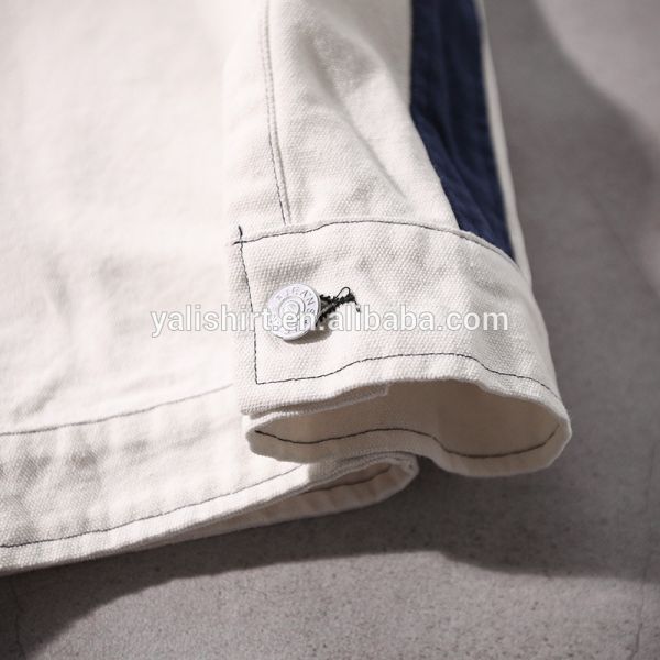 Fashion streetwear clothing custom wholesale cheap mens contrast colour denim jackets