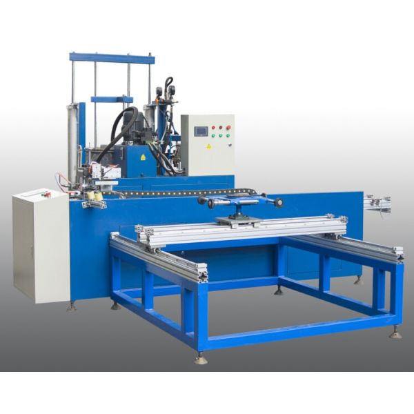 Horizontal Insulating Glass Auto Sealing Machine Robot , Automatic Sealant Sealing Line