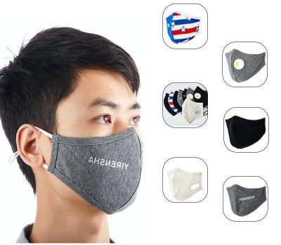 Black Reusable Washable Copper Ion Mask PM2.5 Adult Cotton Face Masks