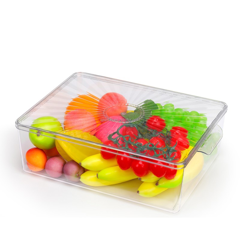 7/13/14PCS Set Household Drying Storage Boxes, Refrigerator Food Boxes, Transparent Kitchen Storage Boxes