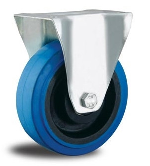 8 Inch Heavy Duty Wheels For Cart Rubber Castors Fixed Casters