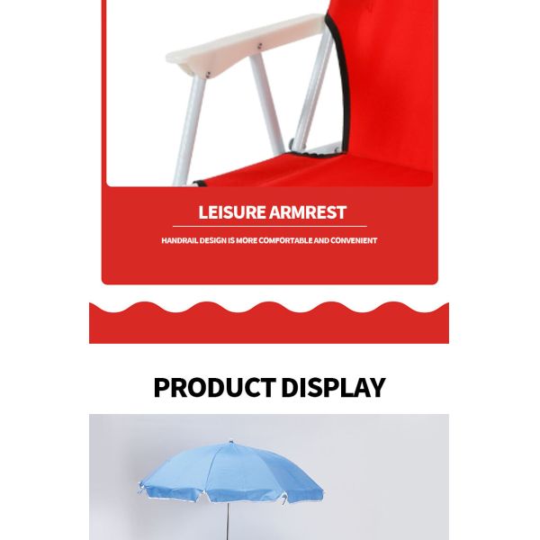 Small Lightweight Foldable Fishing Chair Folding Camping Chair Oxford Cloth