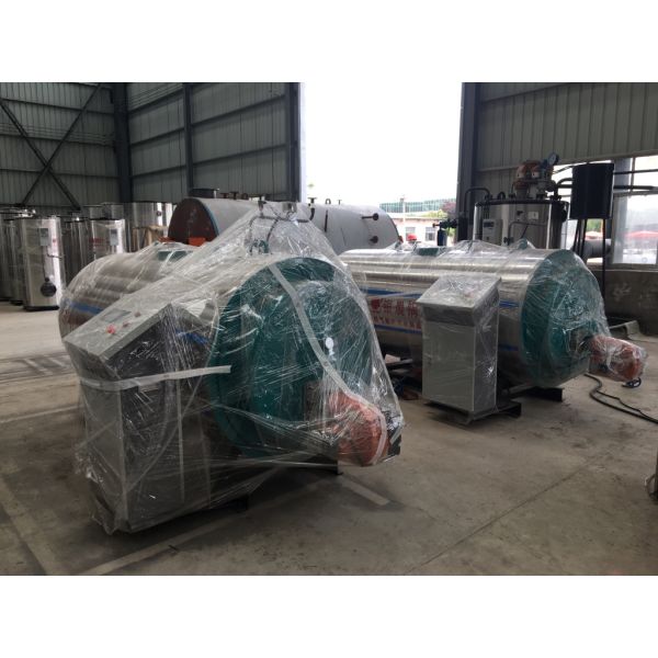 Easily Packaged 500kg WNS0.5 Horizontal Oil Gas Fired Steam Boiler With Baltur Burner