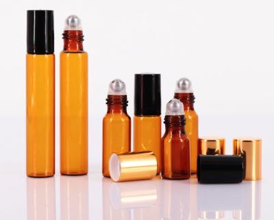 Cosméticos feitos sob encomenda esvaziam o rolo no vidro claro da garrafa 10ml para o óleo essencial do perfume