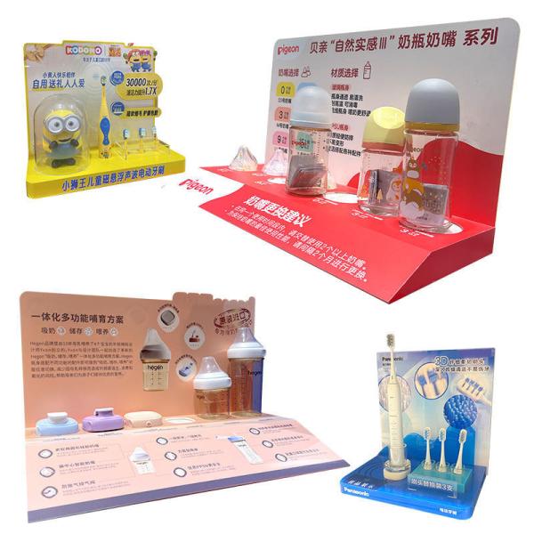 Countertop Lightweight  PVC Display Stand Makeup  Advertising Display Rack