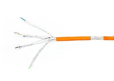 Cabo ethernet do volume CAT6A de Shielde da folha de alumínio de S/FTP cada bocado dos pares 500MHz 10G/S