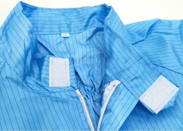 White Blue Surgical Disposable Gown Lightweight Chemical Protective Coveralls