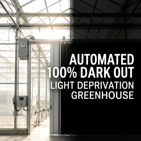 10-100M Light Deprivation Greenhouse with 100% Shading Black-White Film