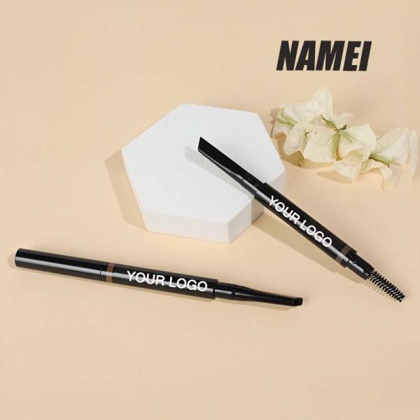 ABS Eyebrow Pencil Tube Cosmetic Packaging Round Eyebrow Pencil Empty Tube Fill Plastic Eyebrow Pencil Container