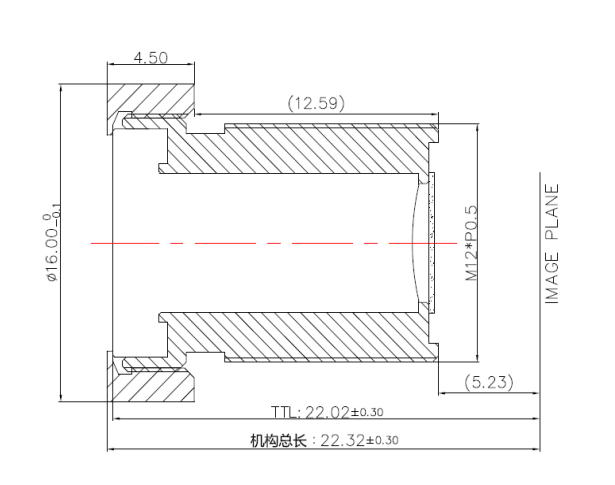 6mm F1.8 M12 Automotive CMS Electronic Mirror Lens 72 Degree DFOV 6G+IR IP67 Waterproof Truck Bus Side Camera