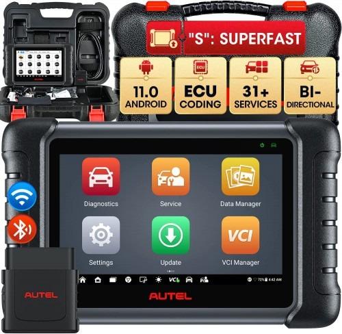 Herramienta de diagnóstico automático AUTEL MaxiDAS DS808S-BT con codificación avanzada de ECU, como MS906 Pro, actualizado de DS808S MP808S MP808BT MS906BT