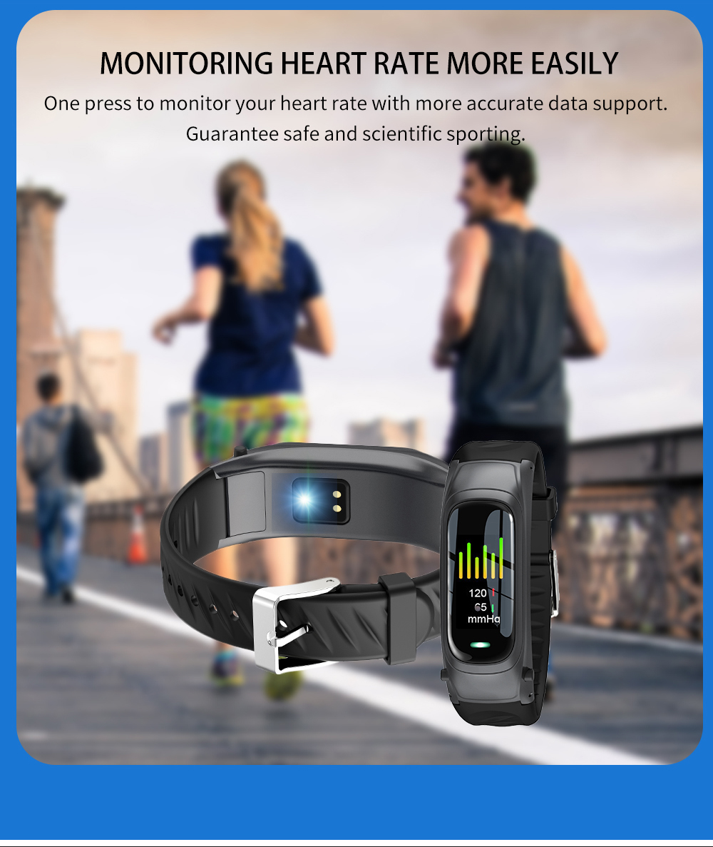 Smartwatch контроля B6 NFCHealth с наушником 0,96 Inc TPU bluetooth