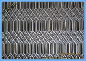 Hot Dipped Galvanised Expanded Metal Mesh , Expanded Stainless Steel Mesh Grill