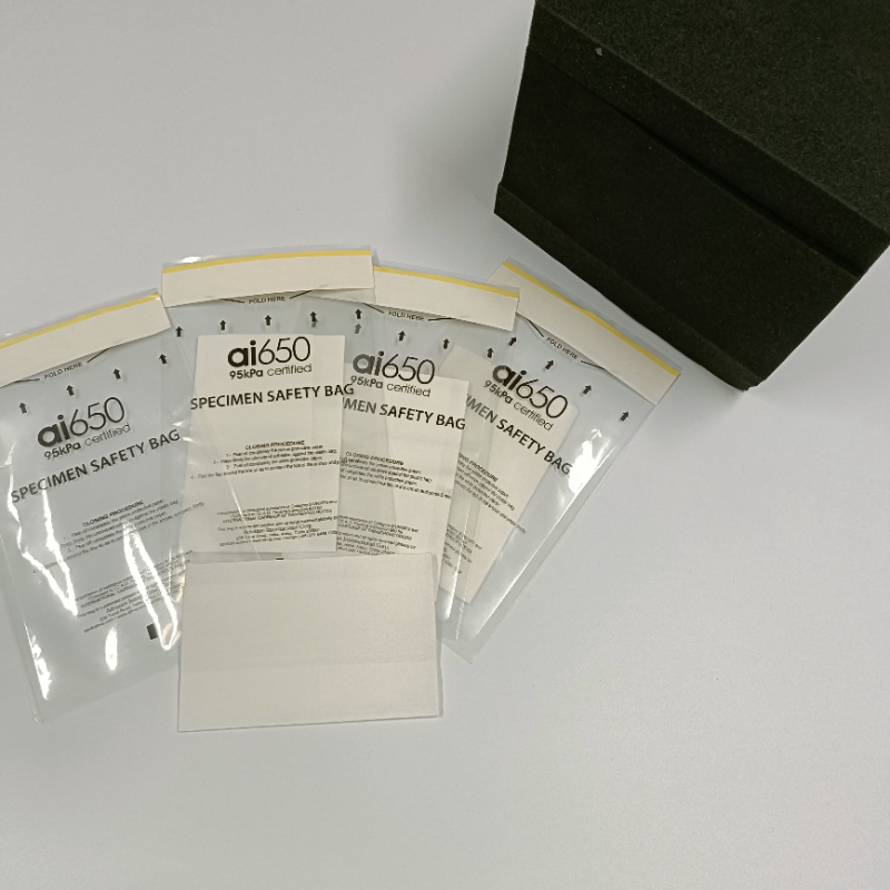 Сумка образца Biohazard LDPE пластиковая с печатанием логотипа
