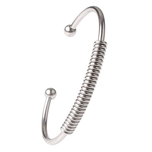 Fashion stainless steel 18K gold spring bracelet female jewelry silver elastic bracelet accessories wholesale