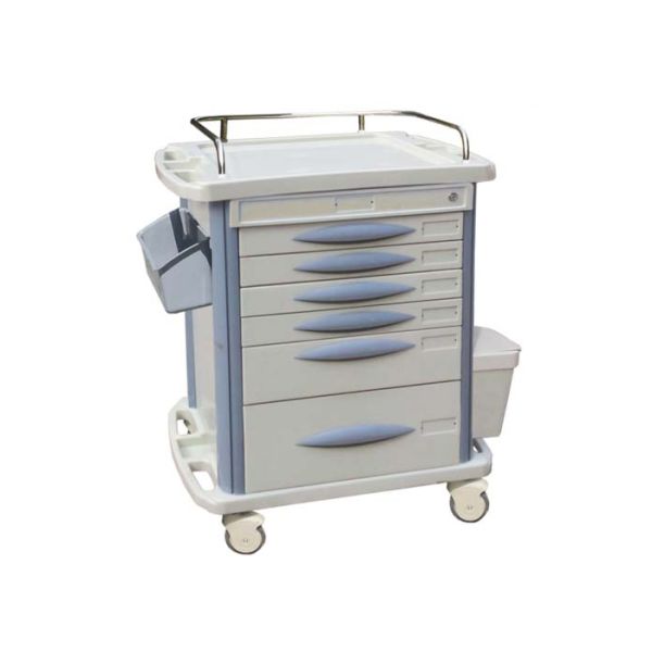 Noiseless Luxury Anesthesia Hospital Cart Medical Trolley With Utility Container (ALS-MT136)