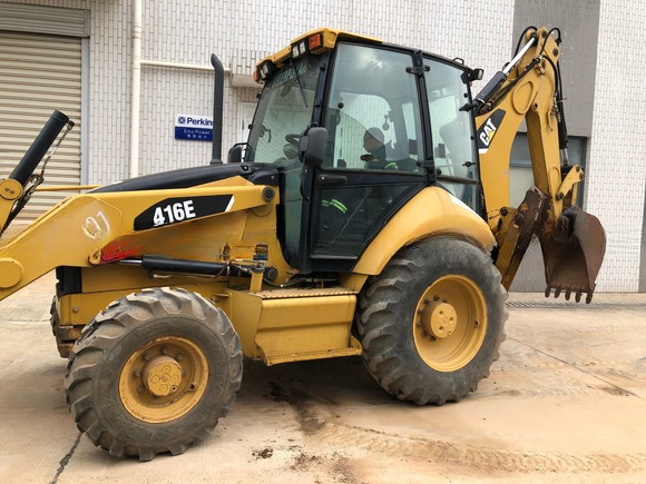 6792 10200 kg Peso de la máquina Caterpillar 416E Cargador de retroexcavadora 162 kw Original Ahora