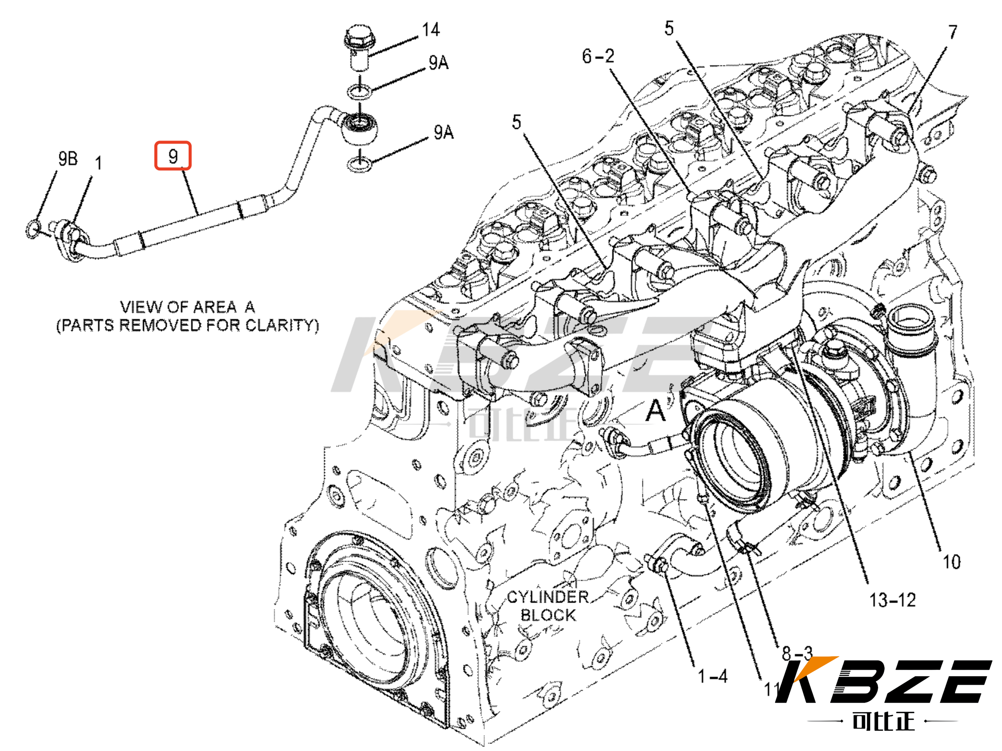 КБЗЕ КАТ ЭКСКАВАТОР C7.1 CA4565182 456-5182 4565182 ТУРБОТРУБКА для E320D2 E323D3