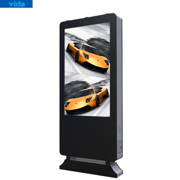 Quiosque do LCD da propaganda exterior de IP65 1920*1080 500CD/Sqm para a alameda e o governo da loja