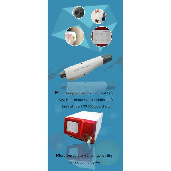 Pain Free Laser Hair Removal Machines 12*12mm Spot SHR Laser 808nm Fiber Laser Hair Removal Machine