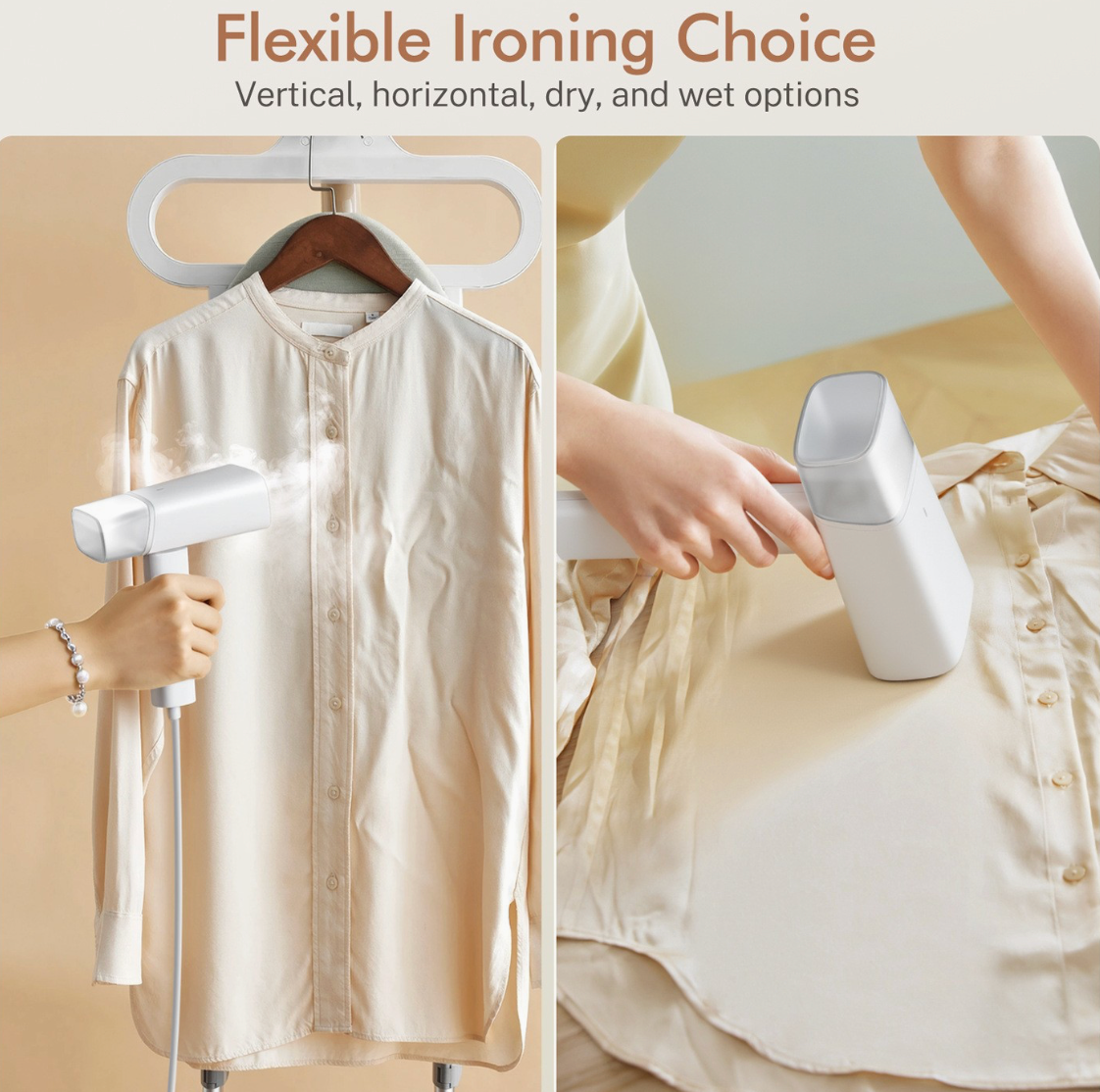 1400W Foldable Handheld Garment Steamer With 20s Fast Heat Up