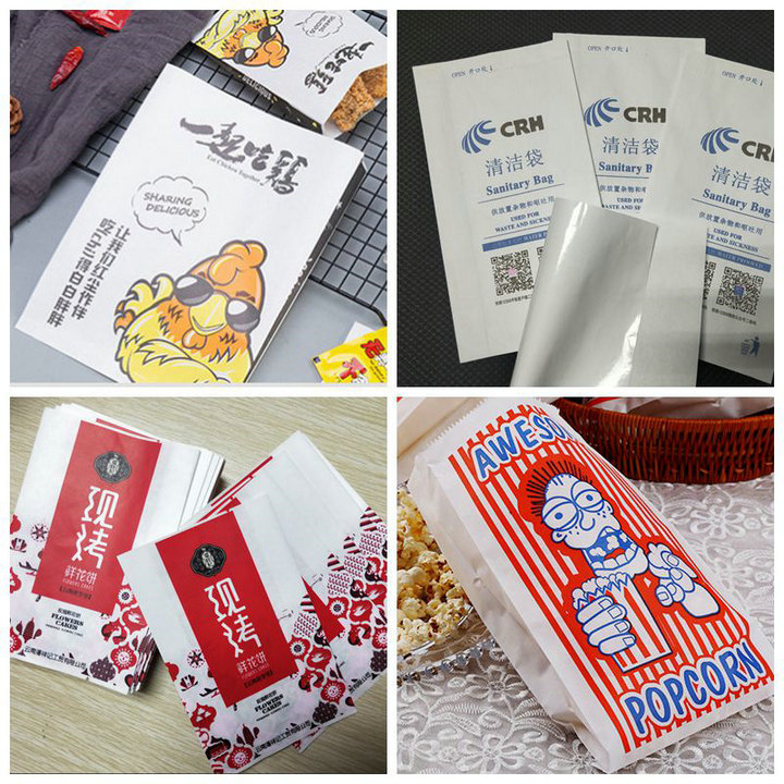 PE ширины 10g 35cm покрыло белый Kraft бумажное 50gsm для делать сумку хлеба PE ширины 10g 35cm покрыло белый Kraft бумажное 50gsm для делать сумку хлеба